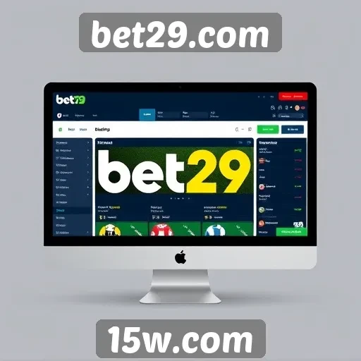 Interface do usuário no site bet29.com